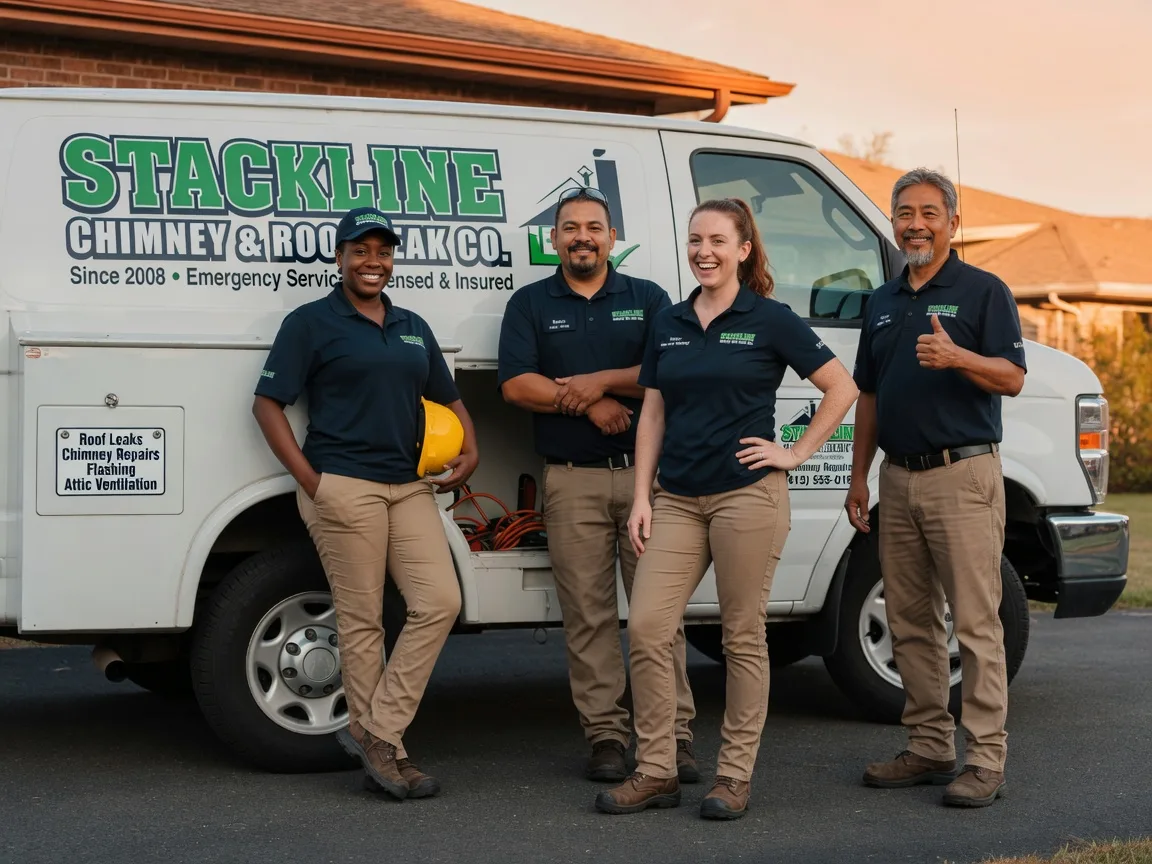 Chimney flashing repair company in Amsterdam, OH